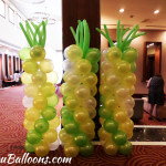 Three pieces Balloon Pillars at Marriot Hotel for Weesam
