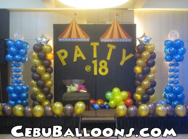 18th Birthday Balloon Decoration at Cafe Laguna Ayala Terraces