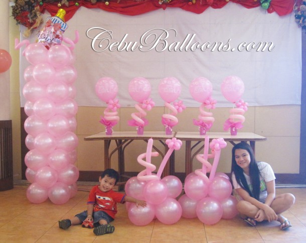 All Pink Christening Decoration at Sugbahan