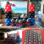 Avengers (Mighty Thor) Theme Balloon Decors with Tarp and Ref Magnets at Apple Tree Suites
