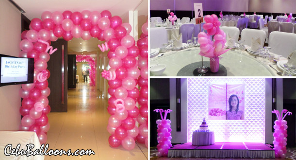 Balloon Decoration for Jackie's 18th Birthday at Cebu Grand Convention