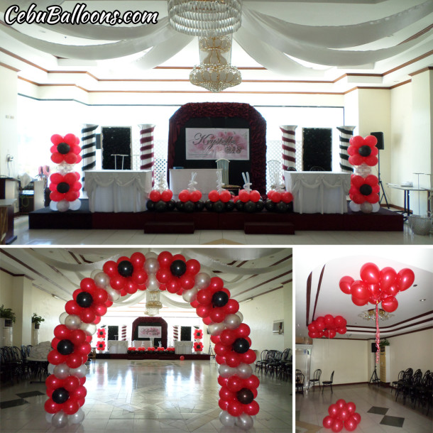Balloon Decors for a Debut at Crowne Garden Hotel