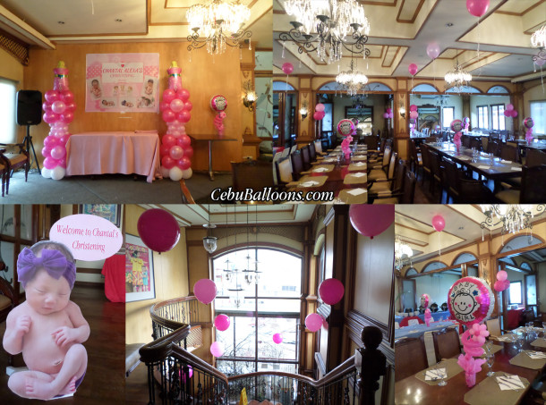 Balloon Setup for a Christening at Pino Restaurant