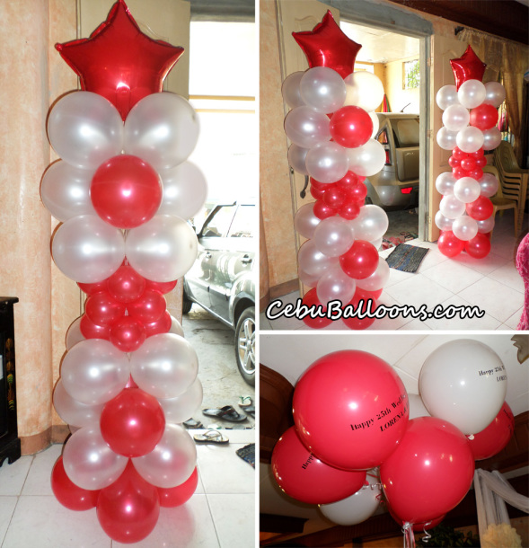 Balloons for 25th Wedding Anniversary