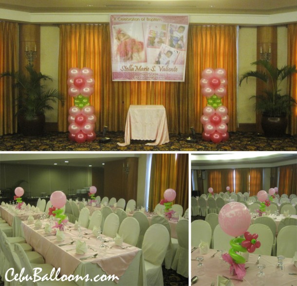 Baptism Balloon Decoration at Casino Espanol