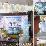 Baptism Balloon Setup at Merillas Resto