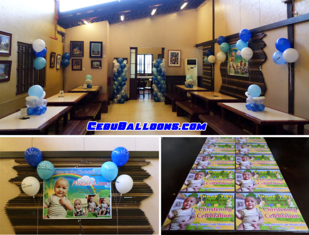 Baptism Balloons with Tarp & Ref Magnets at Golden Cowrie Lahug