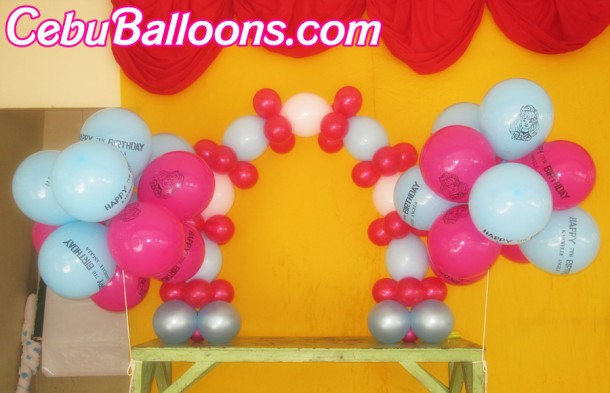 Barbie Cake Arch & Flying Balloons at Garden Bloom