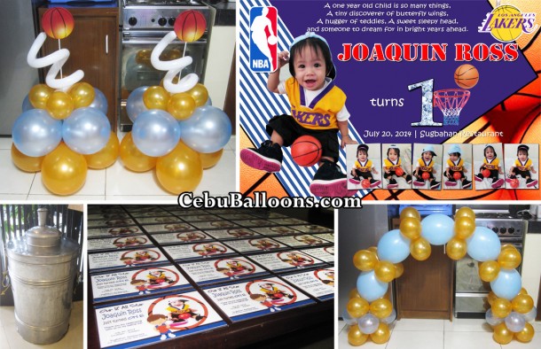 Basketball Theme Balloons & Giveaways