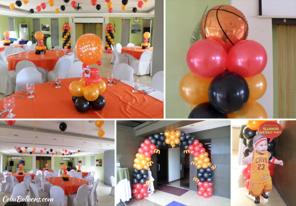 Basketball-theme Balloon Decoration Package at Alpa Suites in Subangdako Mandaue