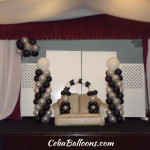 Black and White Balloons for a Debut Decoration at Montebello Celebrity Room