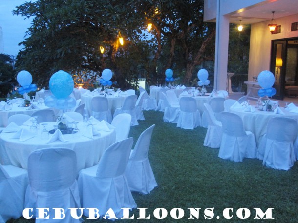 Blue Centerpieces