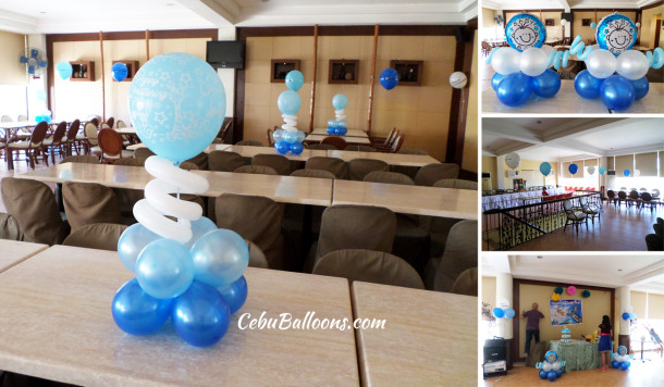 Boy Christening Balloon Setup at Sugbahan Restaurant