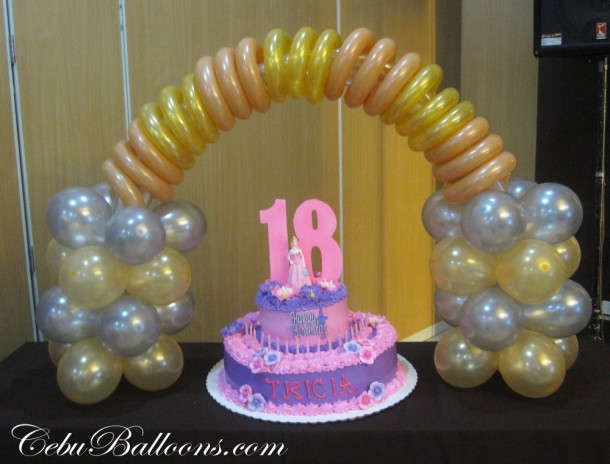 Cake Arch for Debut at Cafe Laguna