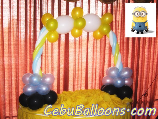 Cake Arch for Minions Theme Birthday Party
