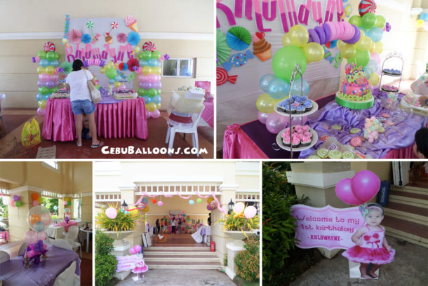 Candyland Theme Balloon Decoration at Aldea del Sol for Khlowayne's 1st Birthday