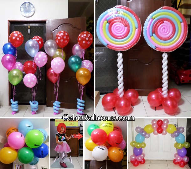 Candyland Theme Balloon Decoration at Danlag, Consolacion