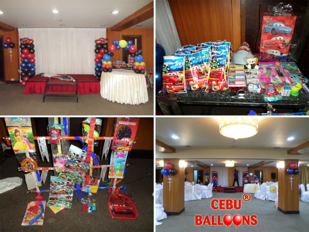 Cars Balloons & Party Supplies with Prizes at Goldberry Suites