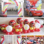Cars Theme Balloon Decors with Tarp & Standee at Metropark