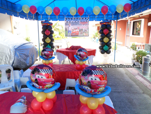Cars theme Balloon Decoration & Party Package at St Bernadette, Masulog Lapulapu
