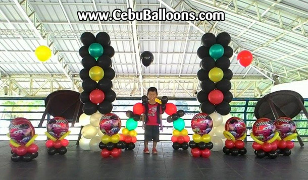 Cars-theme Balloon Decors at Family Park Pavillion