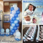Christening Balloon Arrangement Package & Giveaways