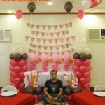 Christening Balloon Decoration & Buntings at AA's Barbeque Pusok