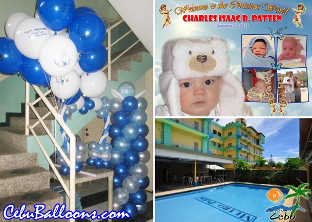 Christening Balloon Decoration at Metro Park Hotel Cebu