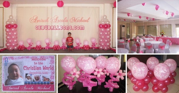 Christening Balloon Decoration at Orchard Hotel & Suites