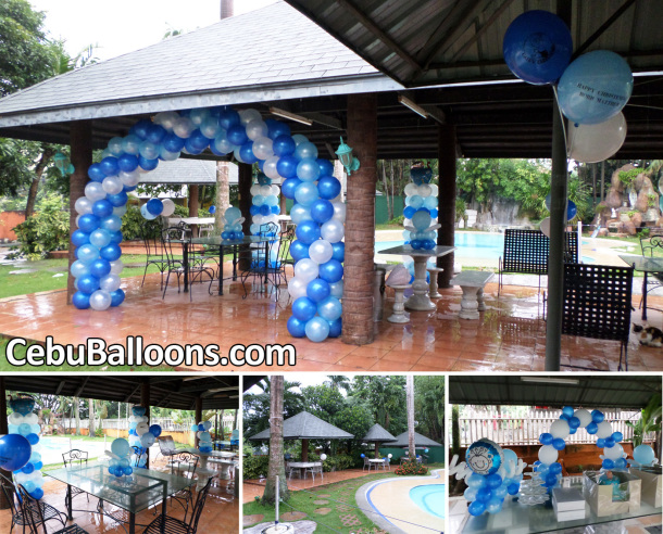 Christening Balloon Decoration during Typhoon Ruby at Meritz Resort