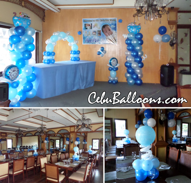 Christening Balloon Setup at Pino Restaurant