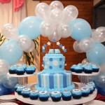 Christening Cake & Balloon Cake Arch