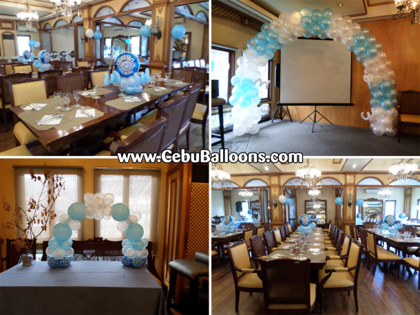 Christening Decor Package for a Boy at Pino Restaurant 2nd Floor