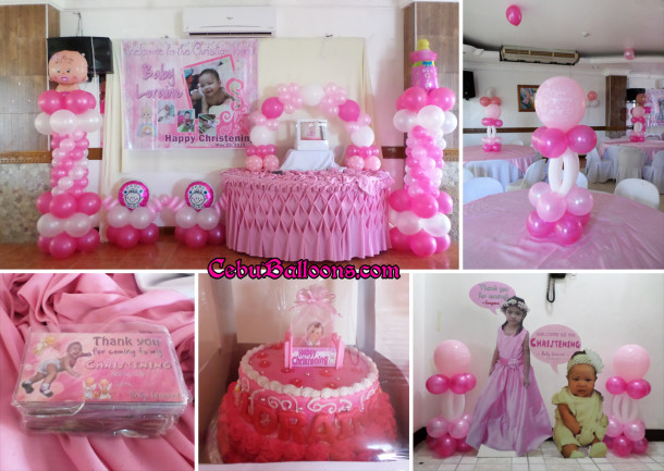 Christening Package D with Cake & Standees at Maria Lina Building