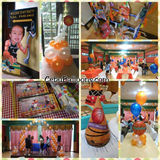 Customized Package, basketball themed decors with personalized items