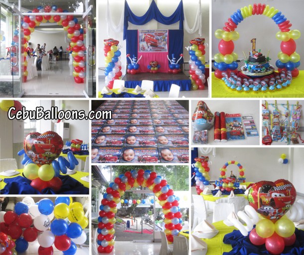 Disney Cars Balloon Decoration & Party Package at Garces Royal Garden