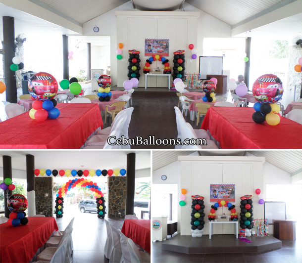 Disney Cars Balloon Decoration and Party Package at Maryville Subdivision Clubhouse