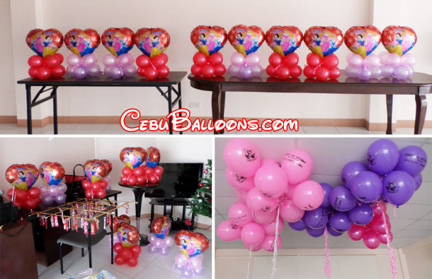 Disney Princess Balloon Centerpieces & Flying Balloons at LEMCO