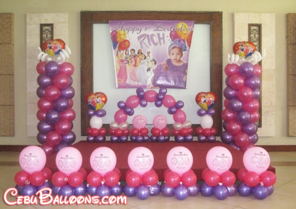 Disney Princess Balloon Setup at Montebello Hotel