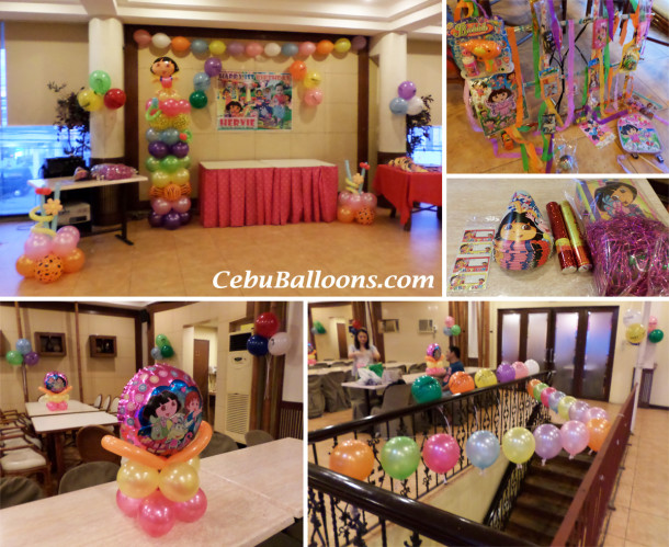 Dora the Explorer Balloon Decors & Party Supplies (Hervie) at Sugbahan