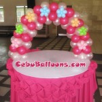 Floral Cake Arch for Girl Christening