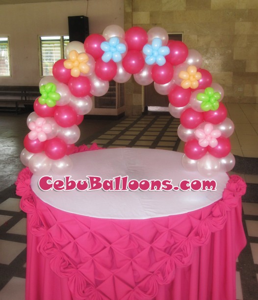 Floral Cake Arch for Girl Christening