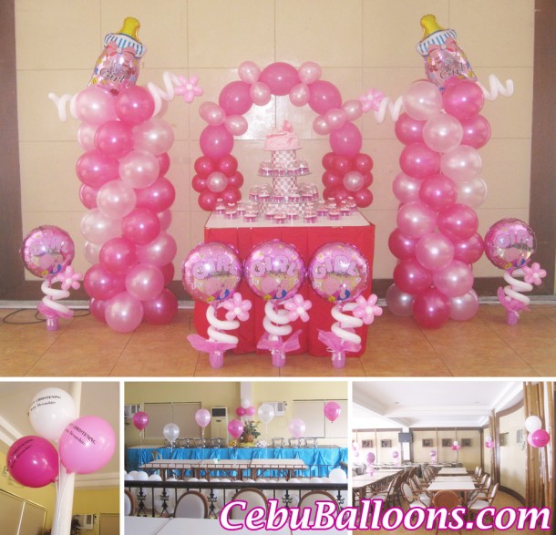 Girl Christening Balloon Setup at Sugbahan