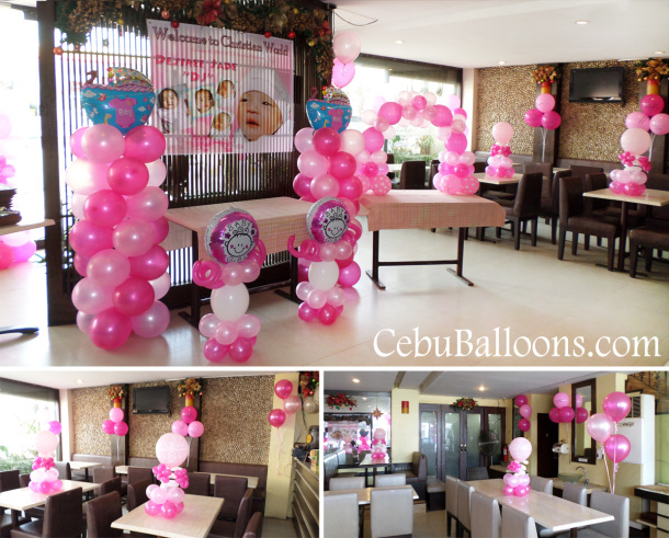 Girl Christening Balloon Setup at Sugbahan Ground Floor