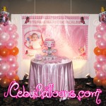 Girl Christening Columns at Casino Espanol