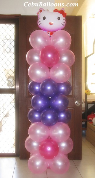 Hello Kitty Balloon Pillar Design