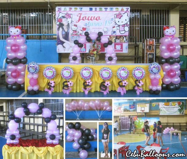 Hello Kitty Balloon Setup for a Debut at Pasil Sports Complex