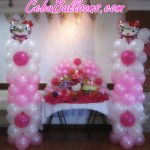 Hello Kitty Columns and Cake Arch