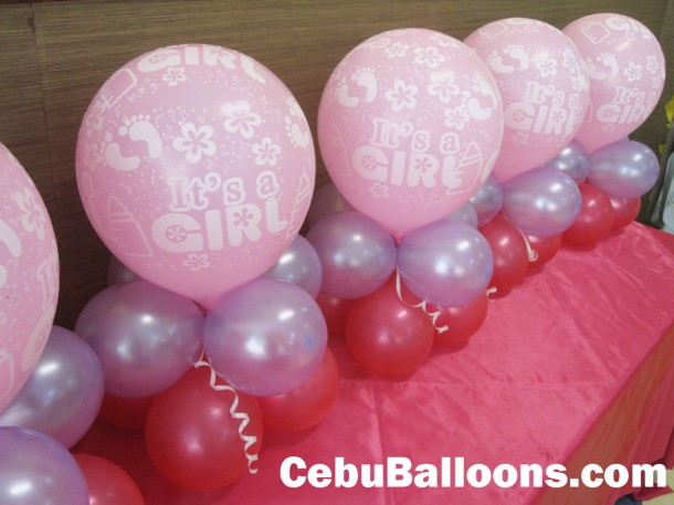 It's a Girl Balloon Centerpieces