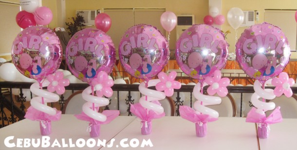 It's a Girl Centerpieces